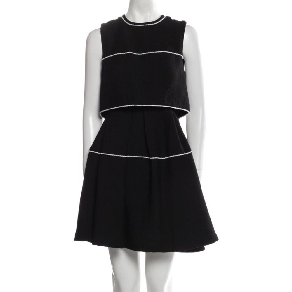 Sandro LBD with pearl trim